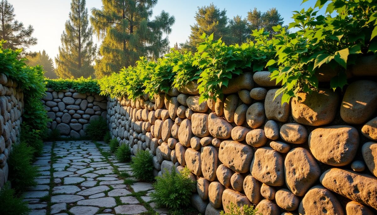Muret en pierre : l'alliance parfaite pour un jardin authentique et pérenne
