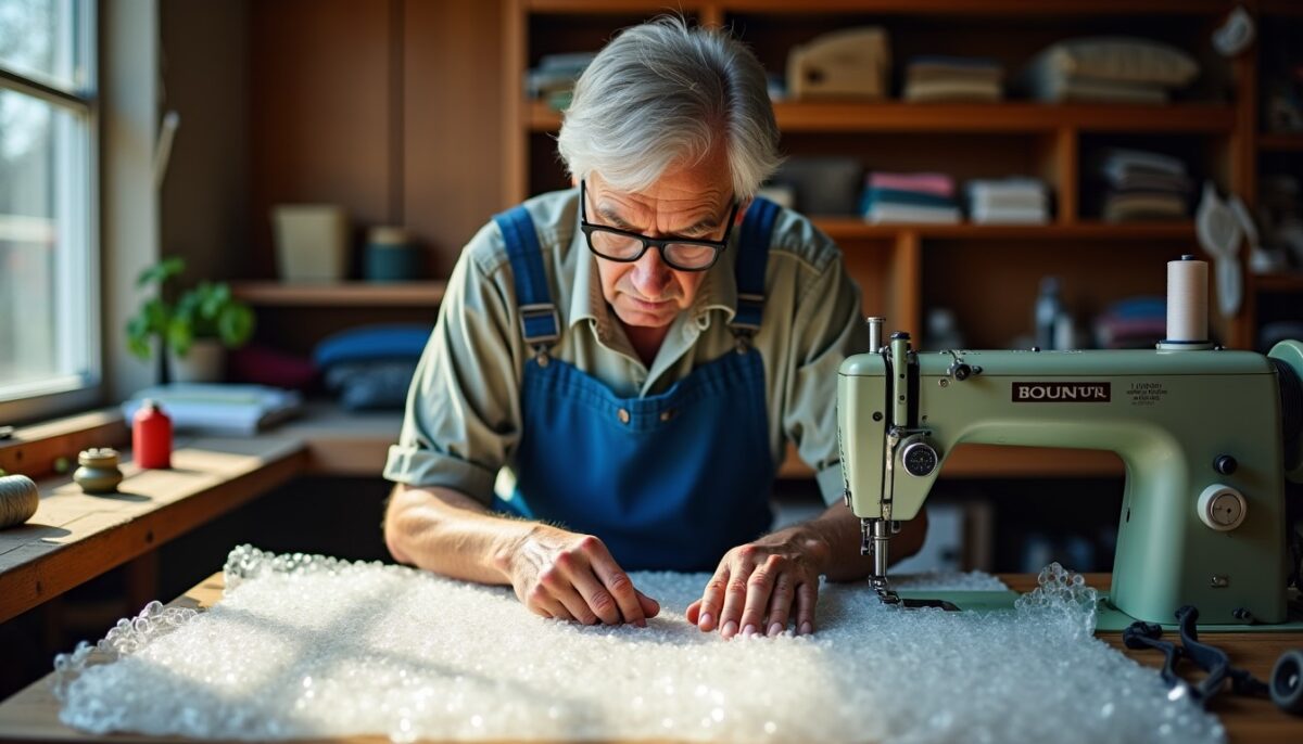 Guide pratique : Maîtrisez l'art de coudre une bâche à bulle