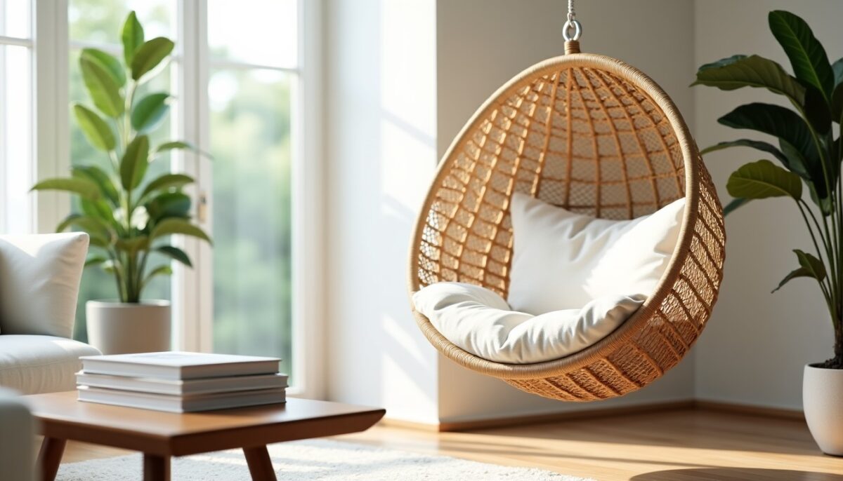 Fauteuil suspendu d’intérieur : fusion parfaite entre confort et style pour sublimer votre intérieur